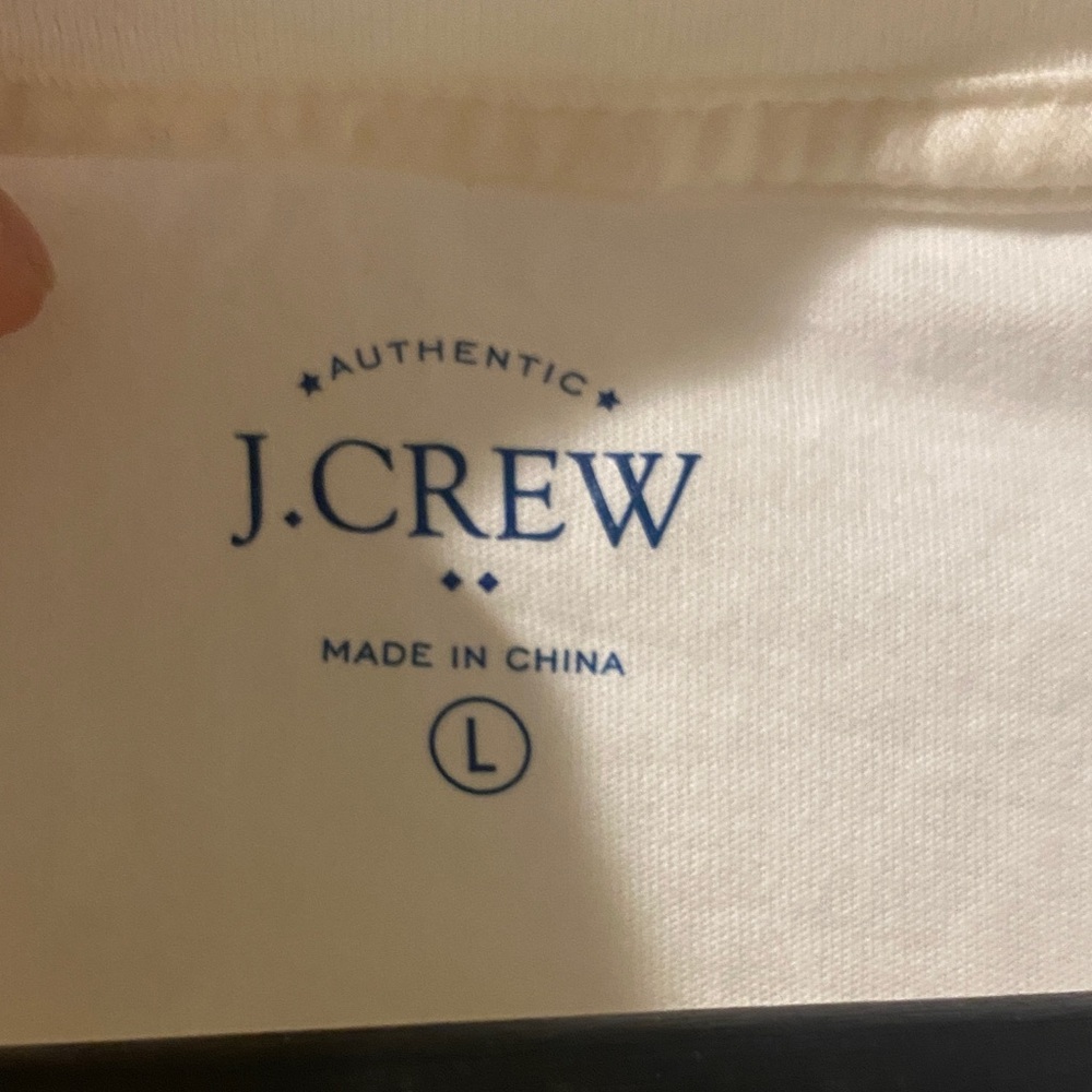 J. Crew Off-White Nautical Graphic Tee - Picture 2 of 3
